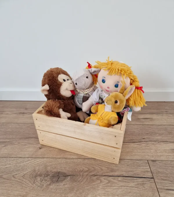 Kleine Holzkisten 30×20×15 cm – geflammt, Massivholz Kiefer
