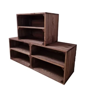 Regal aus Holzkisten 39x29x24 cm, verschiedene Farben und Varianten