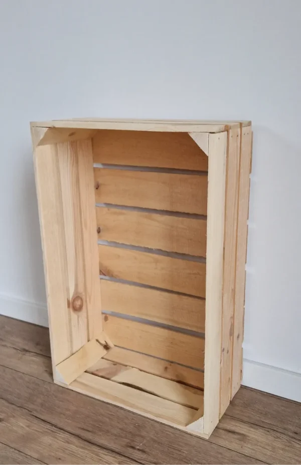 Wooden box 60x40x20 cm – natural – view 7