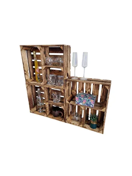 Holzkisten mit Einlegeboden