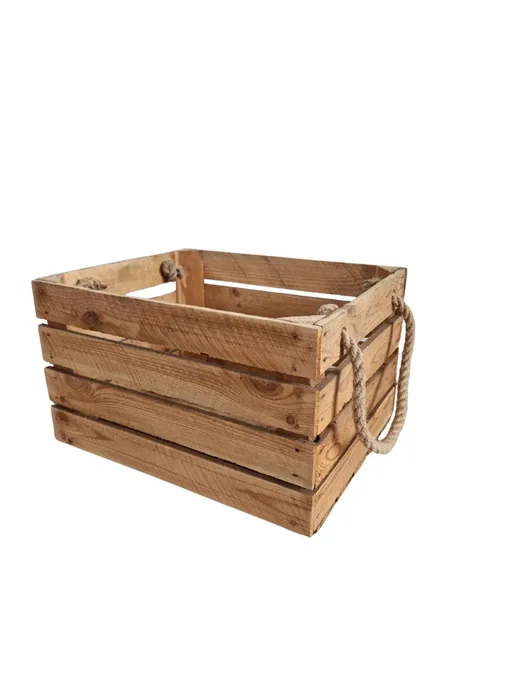 Holzkisten mit Seilgriffen