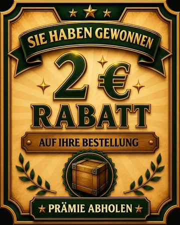 2 € Rabatt auf Ihre Bestellung