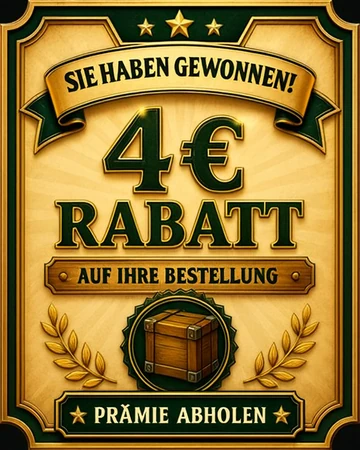 4 € Rabatt auf Ihre Bestellung